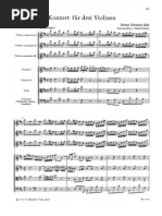 Bach, Johann Sebastian - Concerto For 3 Violins in D Major, BWV 1064R - Score