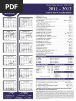 School Calender