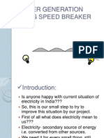 Power Generation Using Speed Breaker