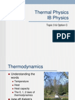 Thermal Physics IB Physics: Topic 3 & Option C