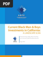 Current Black Men & Boys Investments in California: A LANDSCAPE SCAN