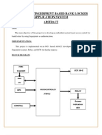 Biometric Fingerprint Based Bank Locker Application System