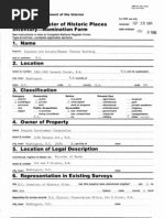 National Register of Historic Places Inventory Nomination Form JW 1. Name