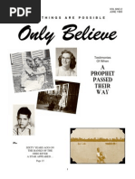 Testimonies - Only Believe Magazine