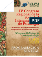 Progama Congreso SIP 2012