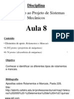 Aula 08 - Rolamentos e Mancais