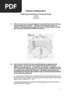 Practice Problem Set 1: Exploring The Geometry of Terrestrial Energy