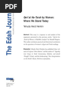 Qeri'at Ha-Torah by Women