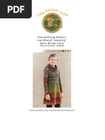 Free Knitting Pattern Lion Brand Amazing Color Stripe Tunic: Pattern Number: L0023AD