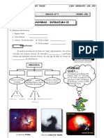 I BIM - 1er. Año - Geografía - Guía 5 - Universo - Estructura