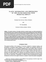 Plastic Deformation and Perforation of Thin Plates Resulting From Projectile Impact?