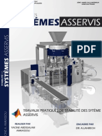 Travaux Pratiques de Stabilité Des Sytéme Asservis