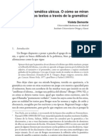 Gramática Ubícua. O Cómo Se Miran Los Textos A Través de La Gramática