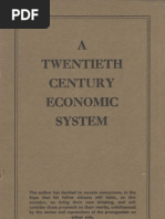 Anon - A Twentieth Century Economic System (1943)