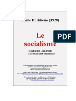 Durkheim Le Socialisme