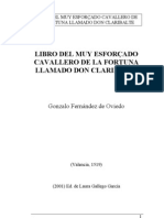 Libro Del Muy Esforzado Caballero de La Fortuna Llamado Don Claribalte