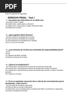 Test de Derecho Penal