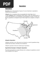 Speciation Speciation