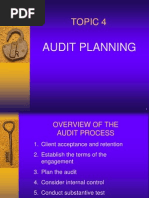 Topic 4 Audit Planning Including Analytical Procedures