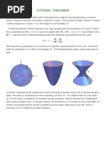 Stokes' Theorem: Φ (u, v) was then said to orientation-preserving when the orientation was specified by the unit vector Φ