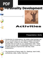 Personality Development Series - Activities