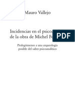 Incidencias Del Psicoanálisis en La Obra de Michel Foucault