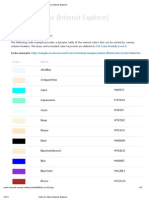 Colors by Name (Internet Explorer) : CSS Color Module Level 3