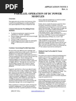 Parallel Operation of DC Power Modules An