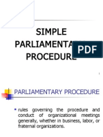 Parliamentary Procedure