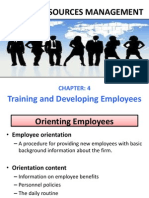 Human Resource Management (Training and Developing Employees)