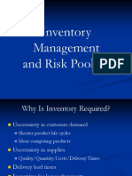 Inventory Management and Risk Pooling