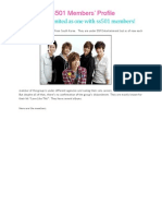 SS501 Members' Profile: Be Forever United As One With ss501 Members!