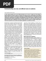 Fallowfield, Jenkins, 2004, Communicating Sad, Bad and Difficult News in Medicine (Paper) PDF