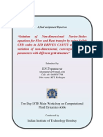 Lid Driven Cavity CFD Simulation Report by S N Topannavar