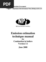 Emission Estimation Technique Manual in Combustion of Boilers