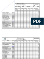 Crane Mainteneance Schedule