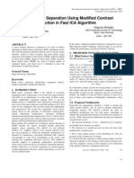 Blind Source Separation Using Modified Contrast Function in Fast ICA Algorithm