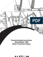 Commissioning Instructions Motormaster 200 Motor Protection Relays