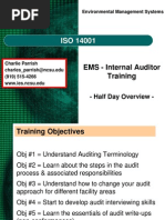 EMS Internal Auditor Training