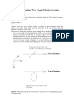 Short Manual: Surface Wave Group Velocity Inversion