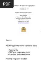 Stochastic Structural Dynamics Lecture-10: Random Vibrations of Sdof Systems-2