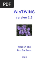 WinTwins TWINSPAN For Windows
