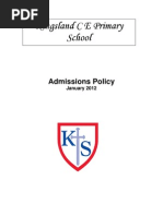 Admissions Policy