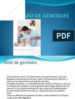 Aseo de Genitales