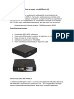 Guía de Usuario para WIFI Docsis 3