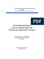 Metodologia para Elaboracion de Planes de Desarrollo Urbano