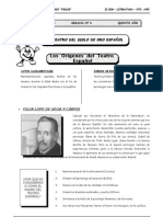 5to. Año - LIT - Guia 6 - El Teatro Del Siglo de Oro Español