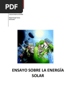 Ensayo Sobre La Energía Solar