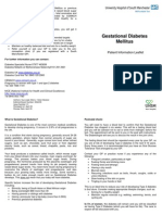 Gestational Diabetes Mellitus