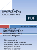 Managementul Intreprinderilor Agroalimentare